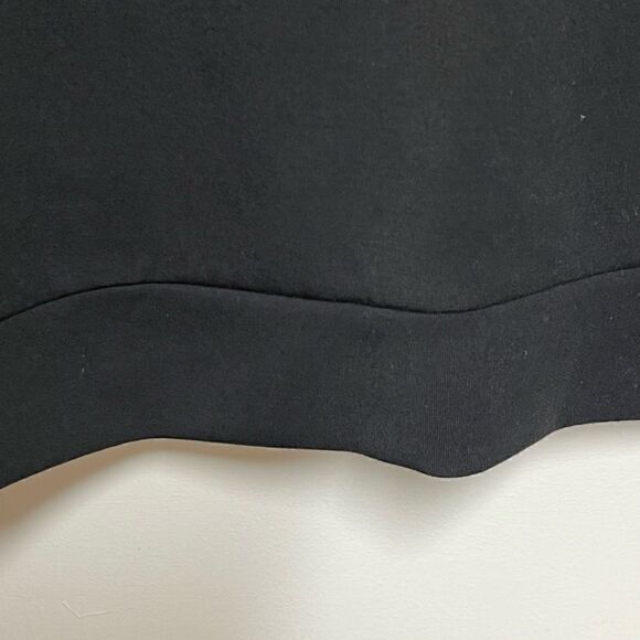 NWOT Truth By Republic black Modal Balloon Sleeve V Neck Sweatshirt Sz M - Picture 7 of 9